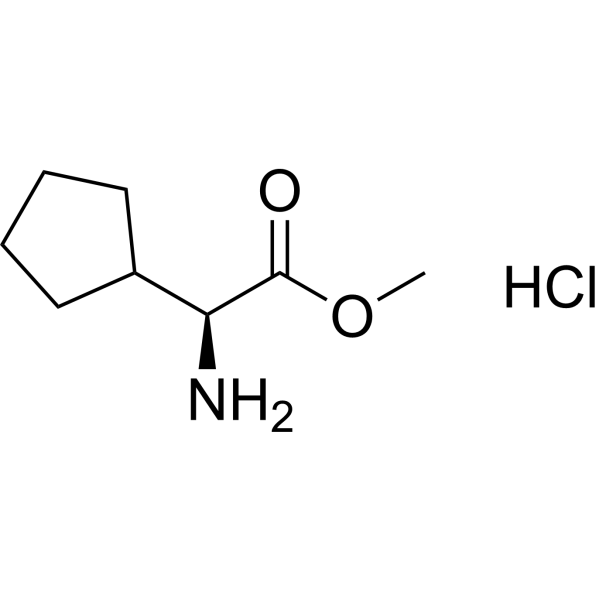 (S)-Methyl 2-amino-2-cyclopentylacetate hydrochloride Chemical Structure