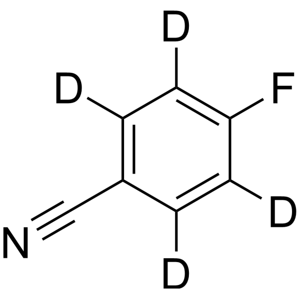 4-Fluorobenzonitrile-d<sub>4</sub> Chemical Structure