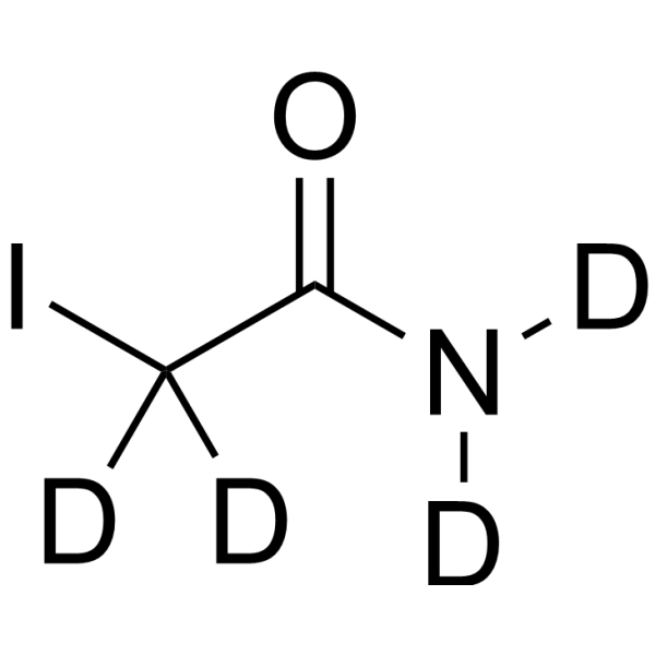 2-Iodoacetamide-d<sub>4</sub> Chemical Structure