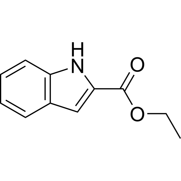 Ethyl indole-2-carboxylate Chemical Structure