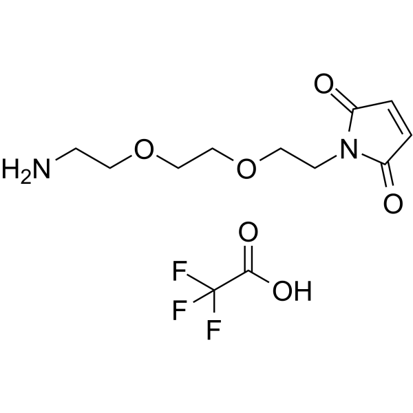 Mal-PEG2-NH2 TFA Chemical Structure