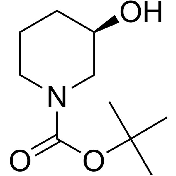 (R)-1-Boc-3-Hydroxypiperidine Chemical Structure
