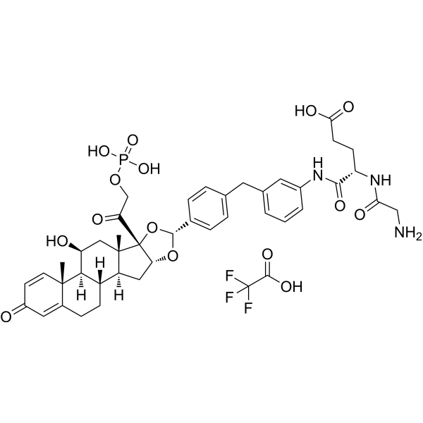 Glucocorticoid receptor agonist-1 phosphate Gly-Glu TFA Chemical Structure