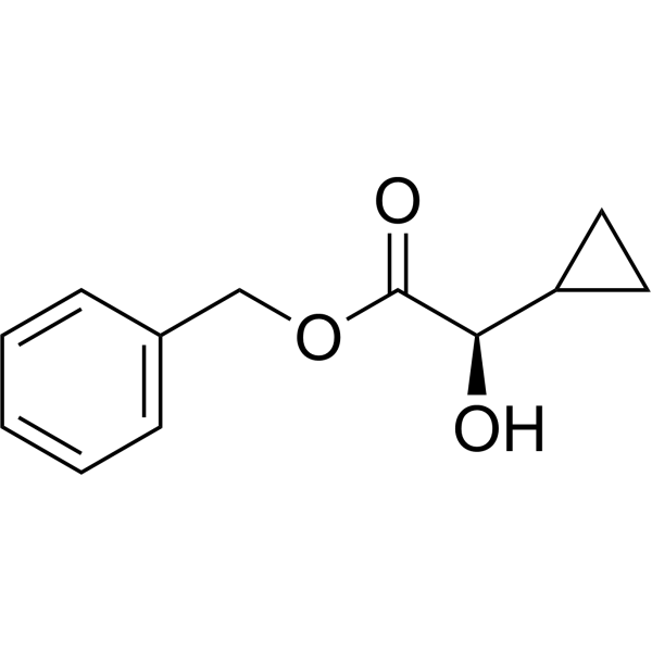 (R)-Benzyl 2-cyclopropyl-2-hydroxyacetate Chemical Structure