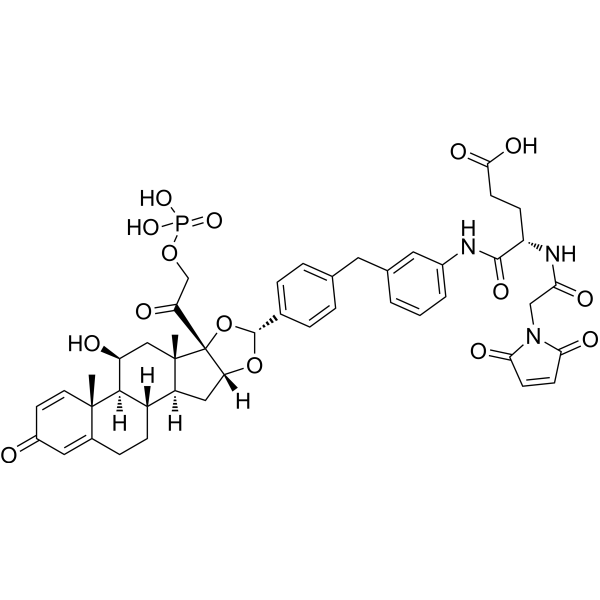 Glucocorticoid receptor agonist-1 phosphate Gly-Glu-Mal Chemical Structure
