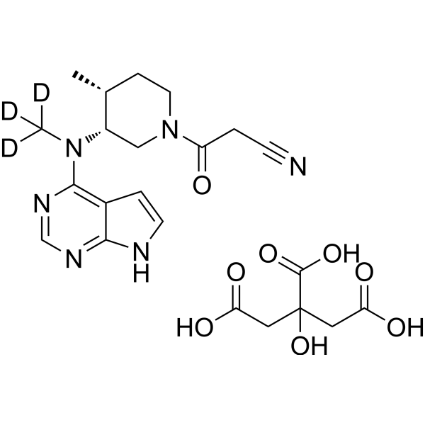 Tofacitinib-d<sub>3</sub> citrate Chemical Structure