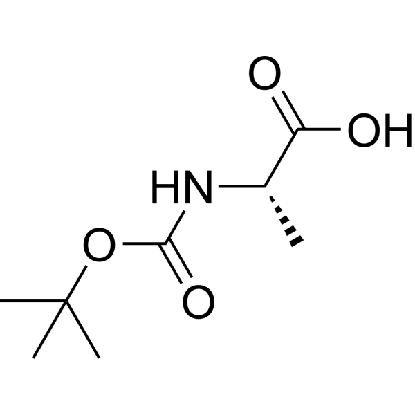 Boc-L-Ala-OH Chemical Structure