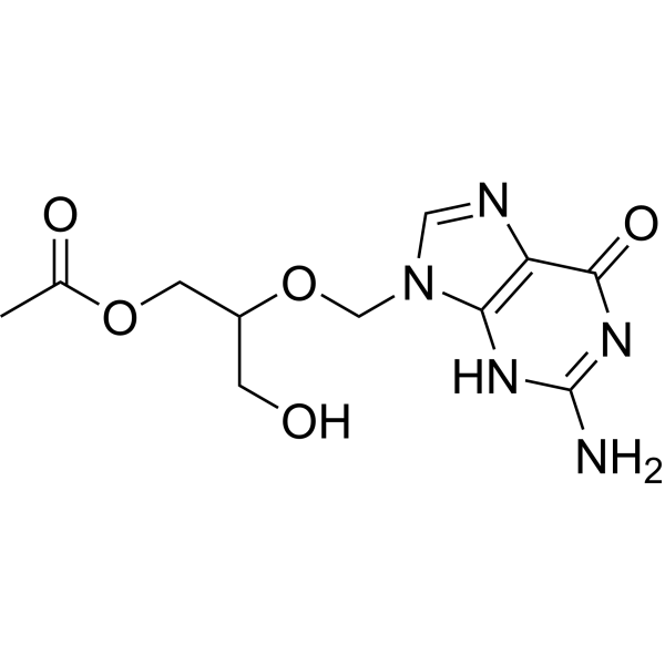 Ganciclovir mono-O-acetate Chemical Structure