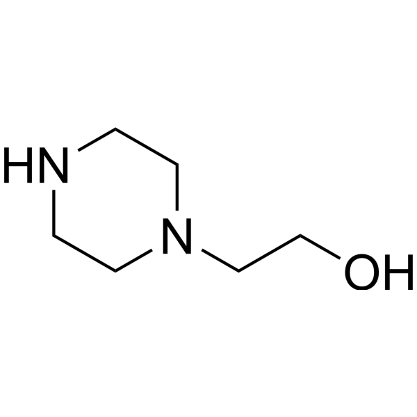 1-(2-Hydroxyethyl)piperazine Chemical Structure