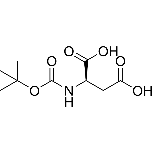 (tert-Butoxycarbonyl)-D-aspartic acid Chemical Structure