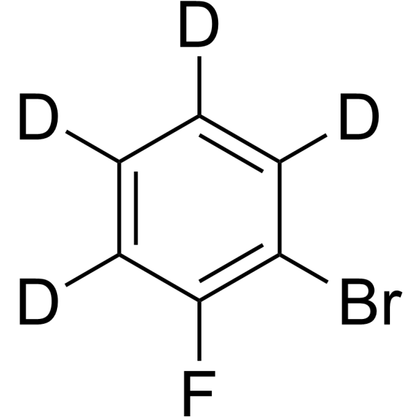 1-Bromo-2-fluorobenzene-d<sub>4</sub> Chemical Structure