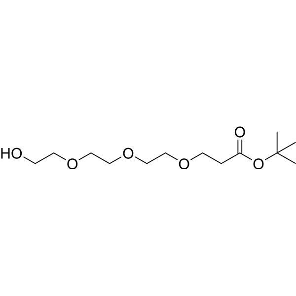 Hydroxy-PEG3-(CH2)2-Boc Chemical Structure