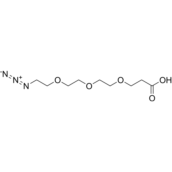 N3-PEG3-CH2CH2COOH Chemical Structure