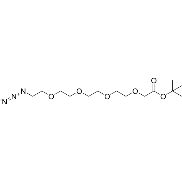 Azido-PEG4-CH2-Boc Chemical Structure