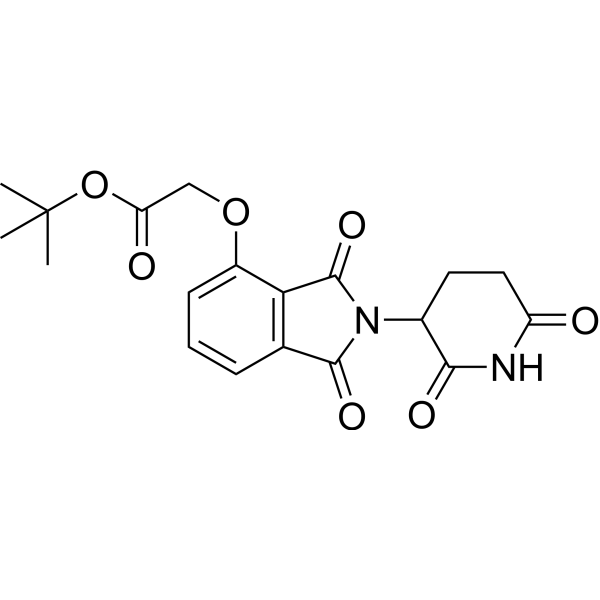 Thalidomide-4-O-CH2-COO(t-Bu) Chemical Structure