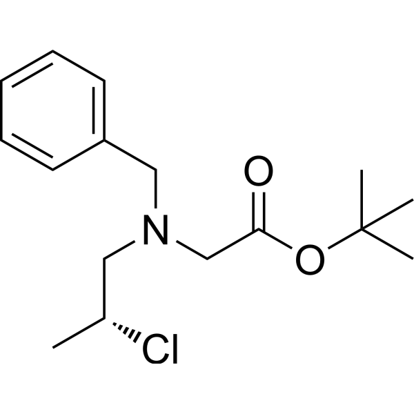 tert-Butyl (R)-N-benzyl-N-(2-chloropropyl)glycinate Chemical Structure