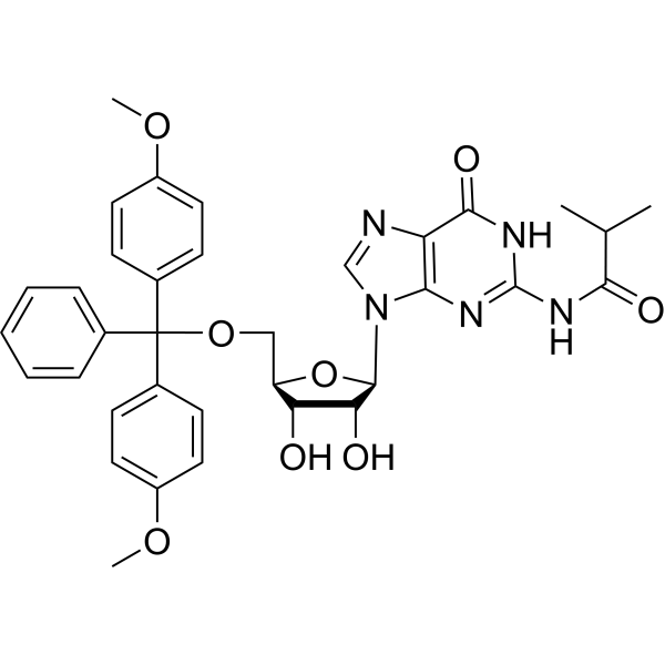 5'-O-DMT-ibu-rG Chemical Structure