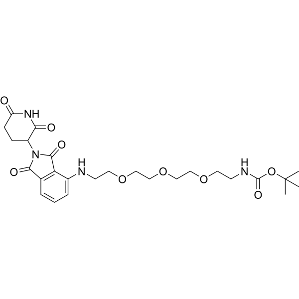 Thalidomide-NH-PEG3-NH-Boc Chemical Structure
