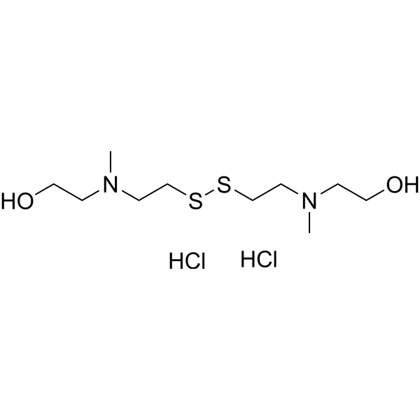 Bis-S-C2-N(N-Me)-C2-OH dihydrochloride Chemical Structure
