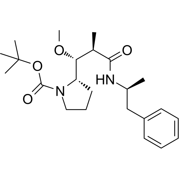 N-Boc-dolaproine-amide-Me-Phe Chemical Structure