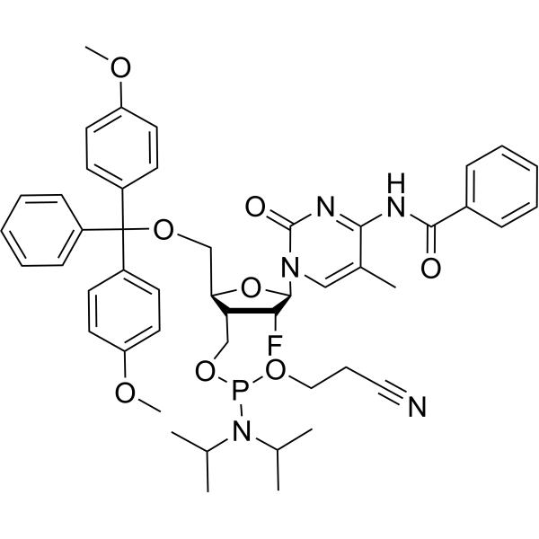 DMT-2'-F-dC(Bz)-CE-Phosphoramidite Chemical Structure