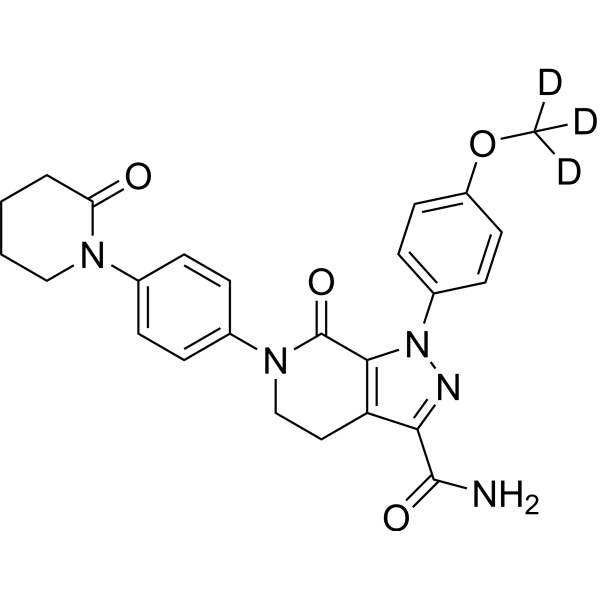 Apixaban-d<sub>3</sub> Chemical Structure