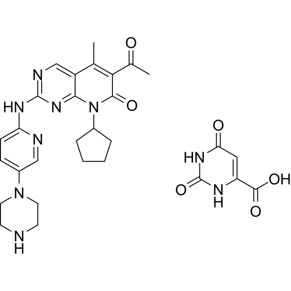Palbociclib orotate Chemical Structure