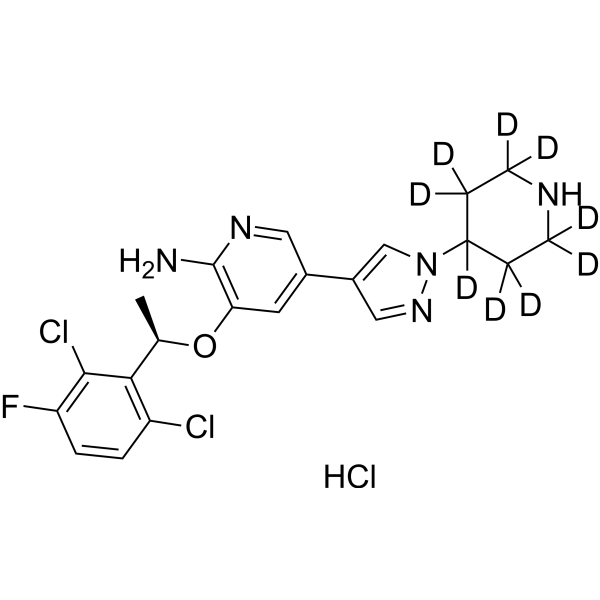 Crizotinib-d<sub>9</sub> hydrochloride Chemical Structure