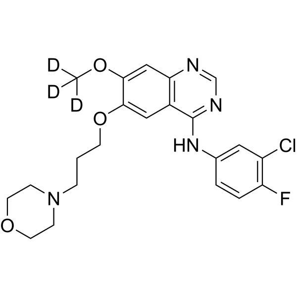 Gefitinib-d<sub>3</sub> Chemical Structure