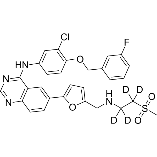 Lapatinib-d<sub>4</sub> Chemical Structure