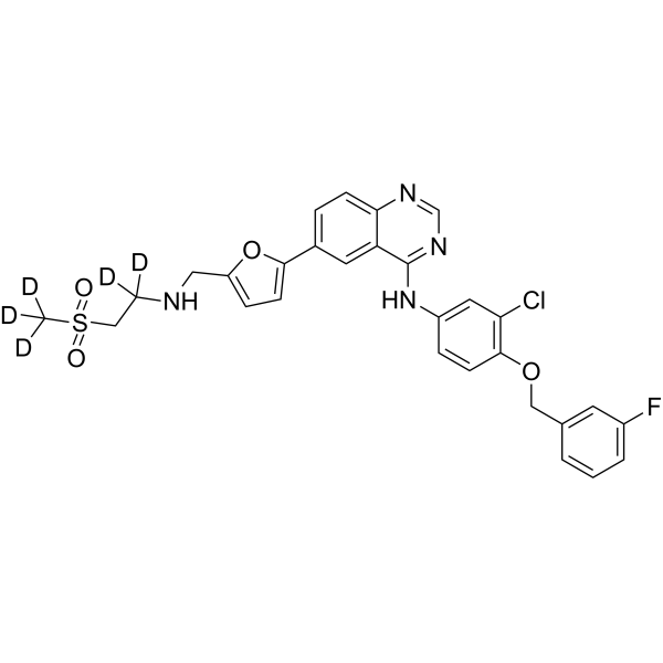 Lapatinib-d<sub>5</sub> Chemical Structure
