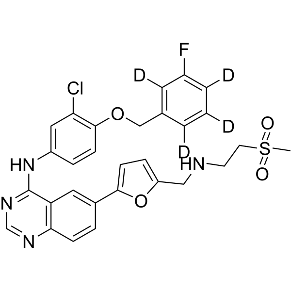 Lapatinib-d<sub>4</sub>-1 Chemical Structure