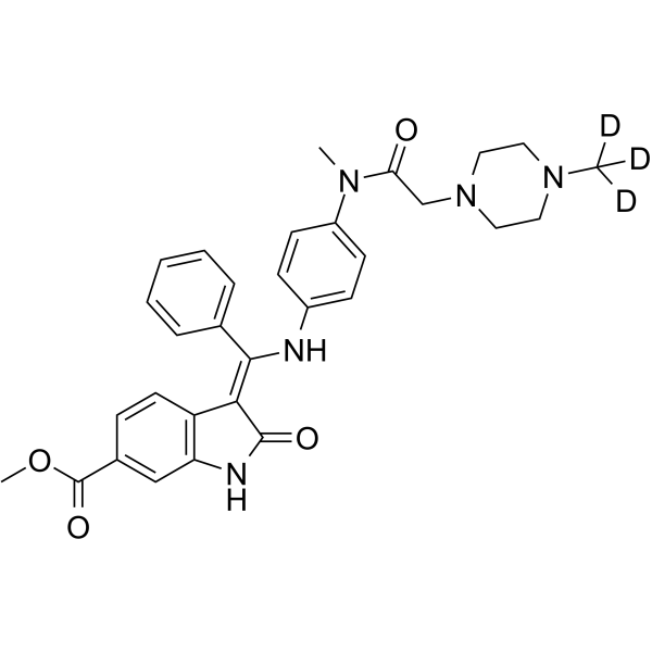 Nintedanib-d<sub>3</sub> Chemical Structure
