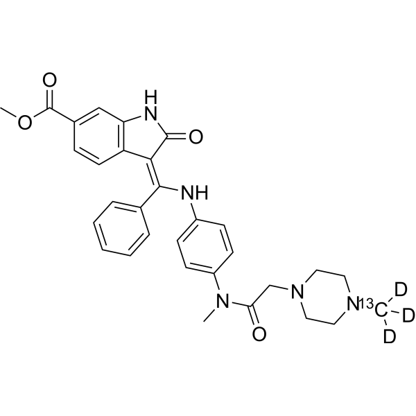 Nintedanib-13C,<em>d</em>3