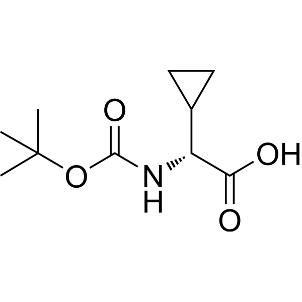 Boc-D-Cyclopropylglycine Chemical Structure