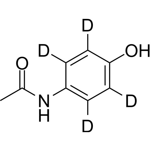 Acetaminophen-d<sub>4</sub> Chemical Structure