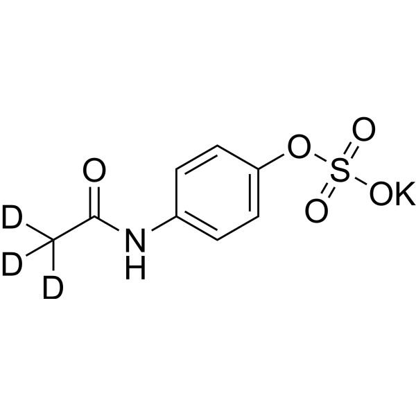 4-Acetaminophen sulfate-d<sub>3</sub> potassium Chemical Structure