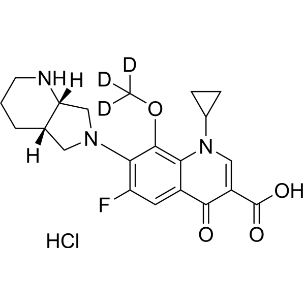 Moxifloxacin-d<em>3</em>-<em>1</em> hydrochloride
