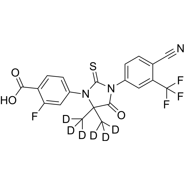 Enzalutamide carboxylic acid-d<em>6</em>
