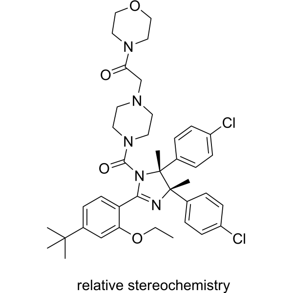p53 and MDM2 proteins-interaction-inhibitor (racemic) Chemical Structure