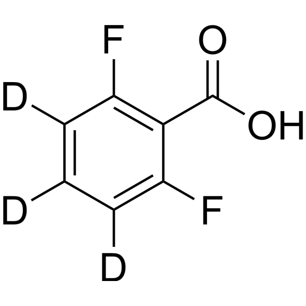 2,6-Difluorobenzoic acid-d<sub>3</sub> Chemical Structure