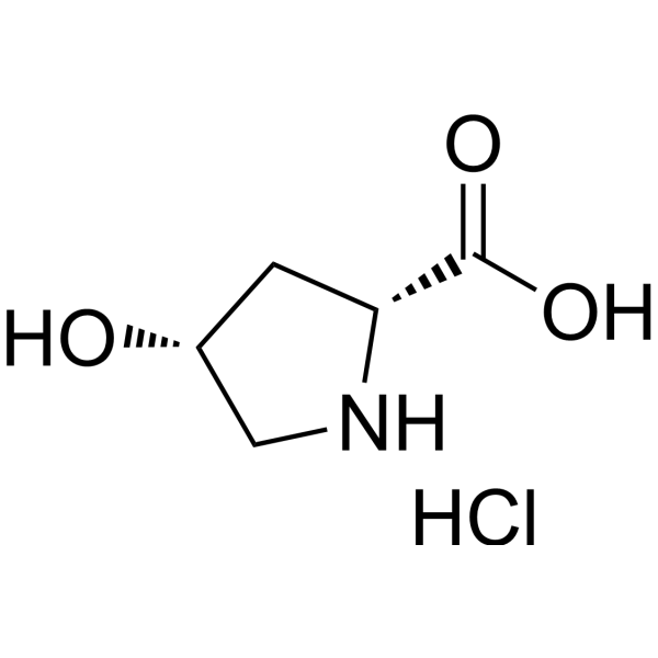 (2R,4R)-4-Hydroxypyrrolidine-2-carboxylic acid hydrochloride Chemical Structure