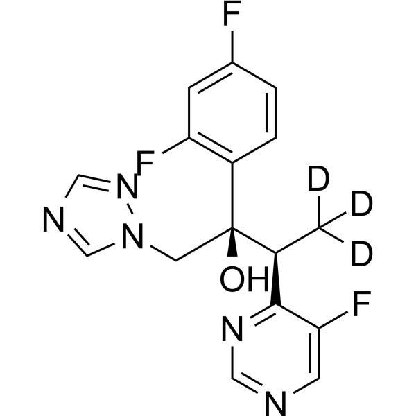 Voriconazole-d<sub>3</sub> Chemical Structure