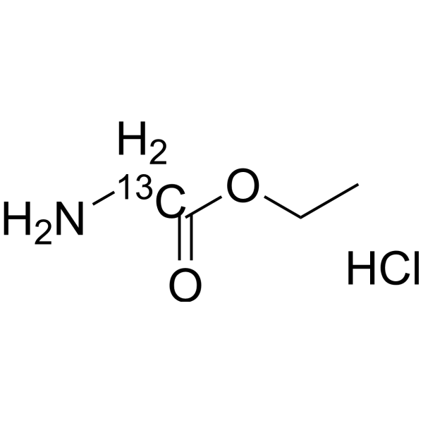 Glycine ethyl ester-<sup>13</sup>C hydrochloride Chemical Structure