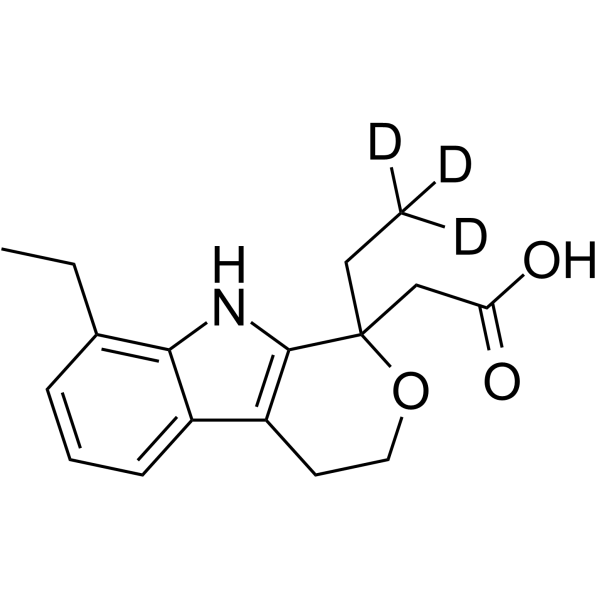 (rac)-Etodolac-d<sub>3</sub> Chemical Structure
