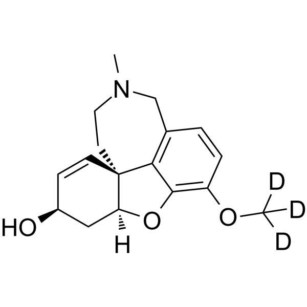 Galanthamine-O-methyl-d<sub>3</sub> Chemical Structure