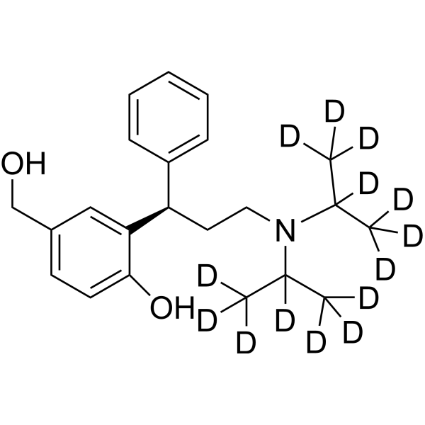 (R)-Hydroxytolterodine-d<sub>14</sub> Chemical Structure