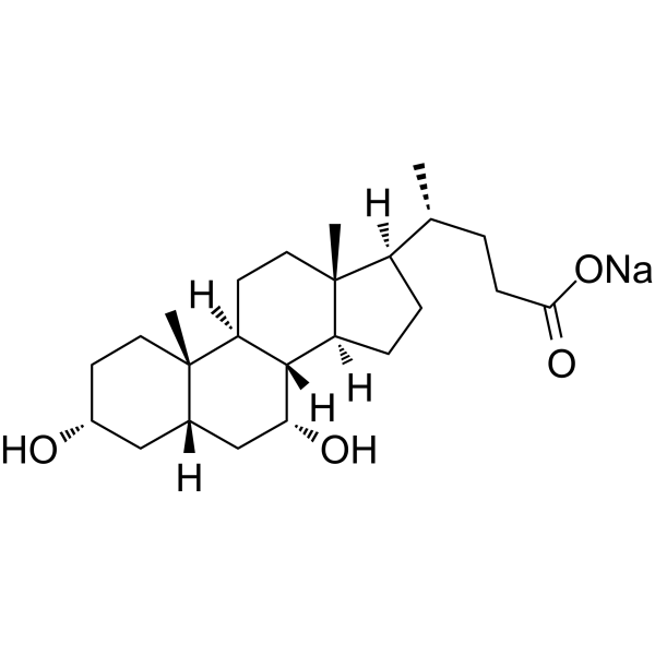 Chenodeoxycholic acid sodium Chemical Structure