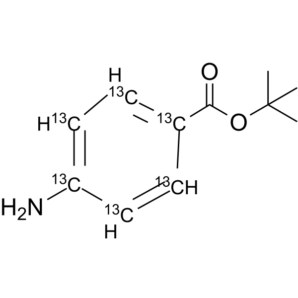 tert-Butyl 4-aminobenzoate-<sup>13</sup>C<sub>6</sub> Chemical Structure