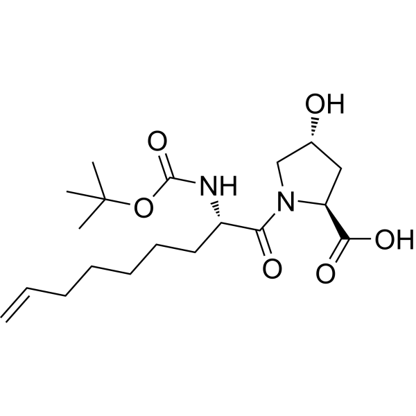 (2S,4R)-<em>1</em>-((S)-2-((tert-butoxycarbonyl)<em>amino</em>)non-8-enoyl)-4-hydroxypyrrolidine-2-carboxylic acid